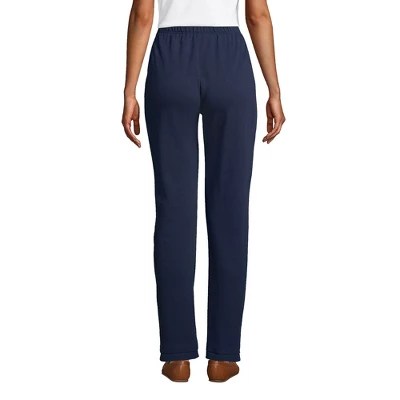 Lands' End Women's Petite Sport Knit High Rise Elastic Waist Pants