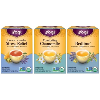Yogi Tea Relaxation And Stress Relief Variety Pack Sampler 48 Ct, 3