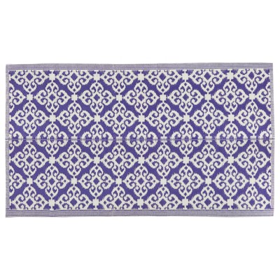 plastmatta utomhus Juvale Plastic Straw Mat For Deck, Beach, Mediterranean Outdoor Patio Rug, Blue/White, 3X5 Ft : Target