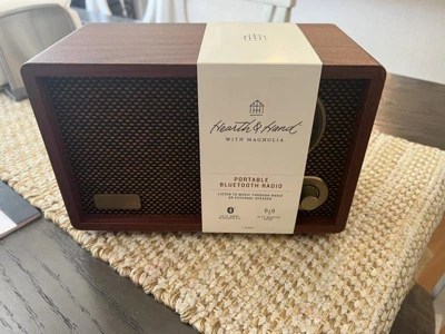 Portable Am/fm Bluetooth Radio Tonal Brown - Hearth & Hand™ With