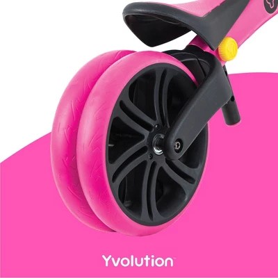 Yvolution Y Velo Junior 9" Kids' Balance Bike With Dual Rear Wheels