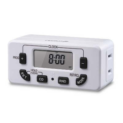 Fosmon Timer For Outlet, [elt Listed] Light Timer For Lamps Indoor