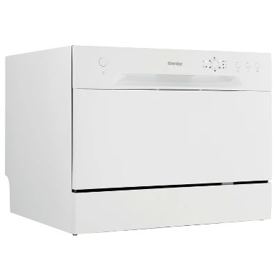 Danby Ddw621wdb 6 Place Setting Countertop Dishwasher In White Target