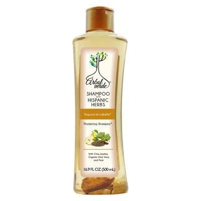 Arbol Verde Hair Thickening Shampoo With Hispanic Herbs 16.9 Fl Oz Target