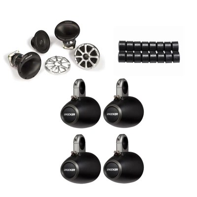 Kicker Wake Tower 6.5" Speakers With Horn Compression Drivers (black