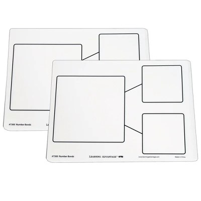 Learning Advantage Number Bond Dry Erase Boards, 10 Per Set, 2 Sets