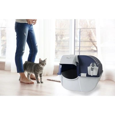 Omega Paw Roll N Clean Complete Self Cleaning Litter Box With New Bag