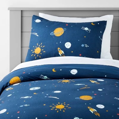 Space Duvet Cover Navy Pillowfort™ Target