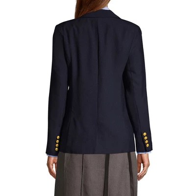 Lands' End School Uniform Women's Hopsack Blazer 10 Deep Navy Target