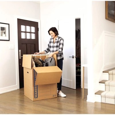 Bankers Box 3pk Smoothmove Tall Wardrobe Moving Boxes 24" X 24" X 40