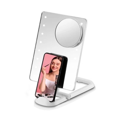 Ihome Ultra Thin Portable Lighted Vanity Makeup Mirror : Target