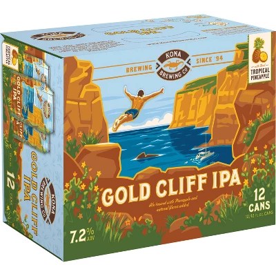 Kona Gold Cliff Ipa Beer 12pk/12 Fl Oz Cans Target