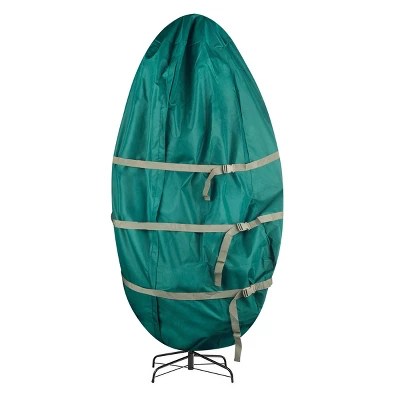 Hastings Home Canvas Upright Christmas Tree Storage Bag 7.5', Green