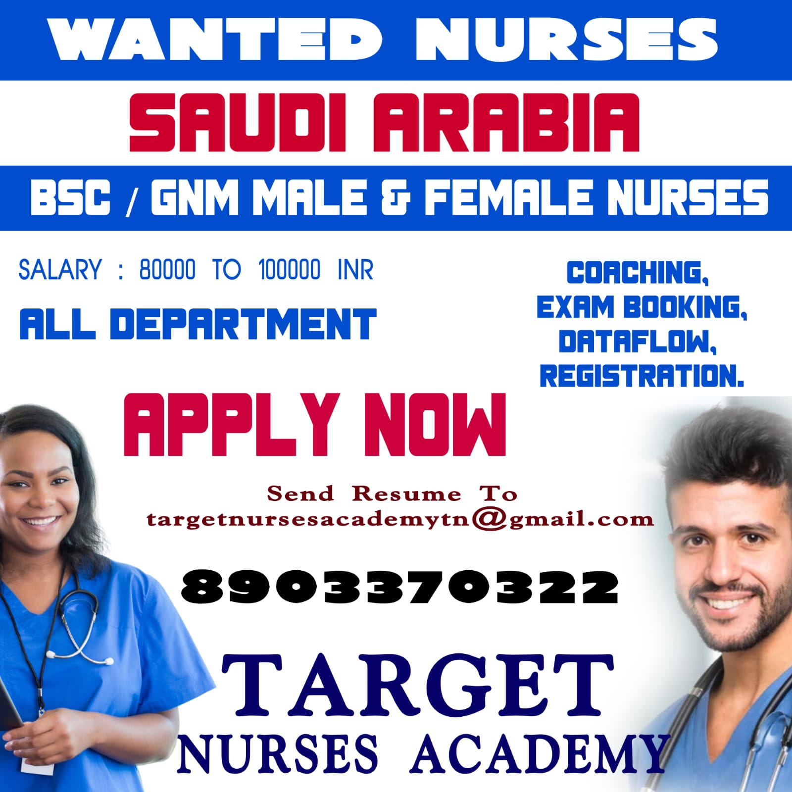 WANTED NURSES Target Nurses Academy