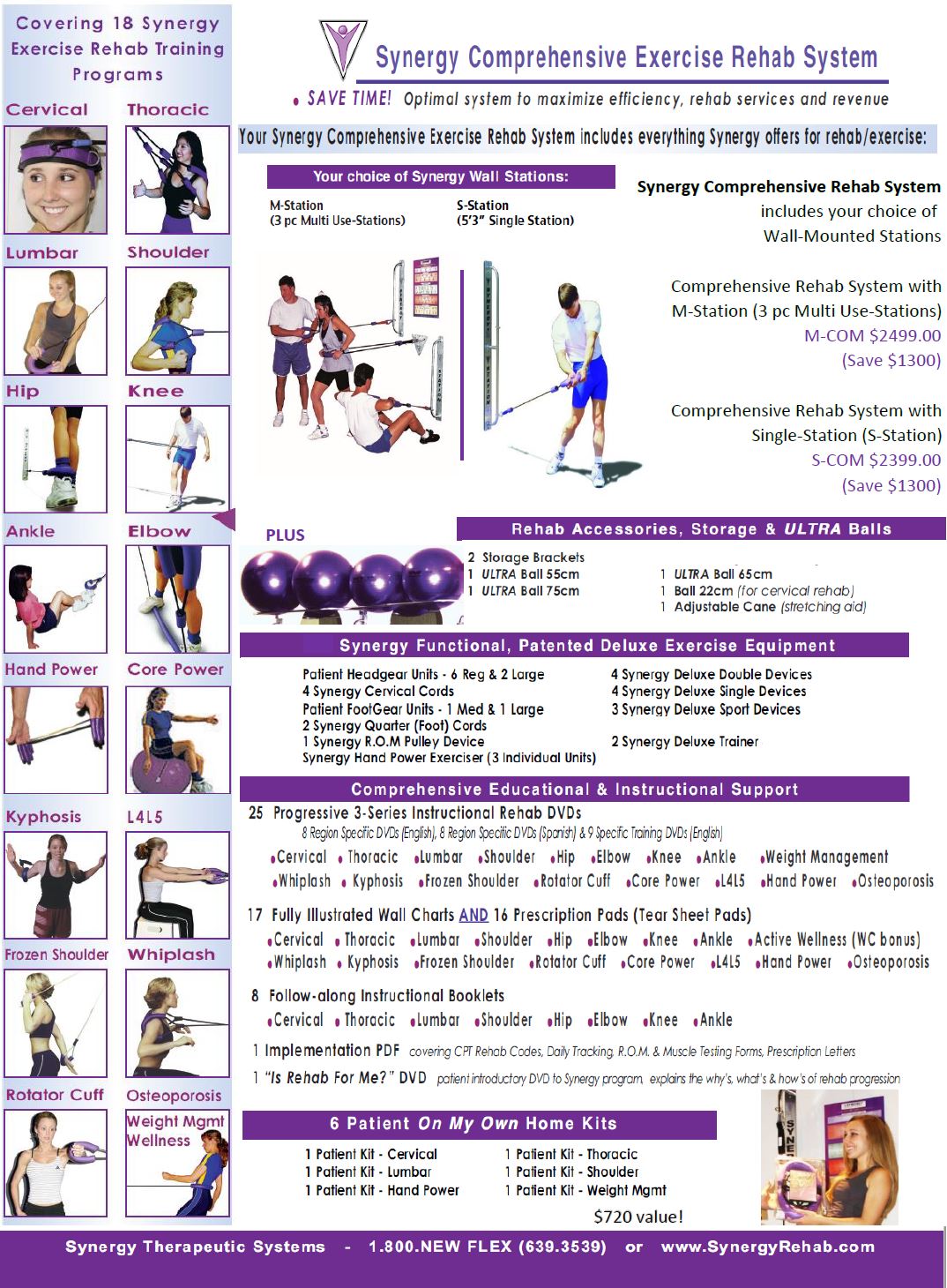 Synergy Comprehensive Rehab System Synergy Target Exercises