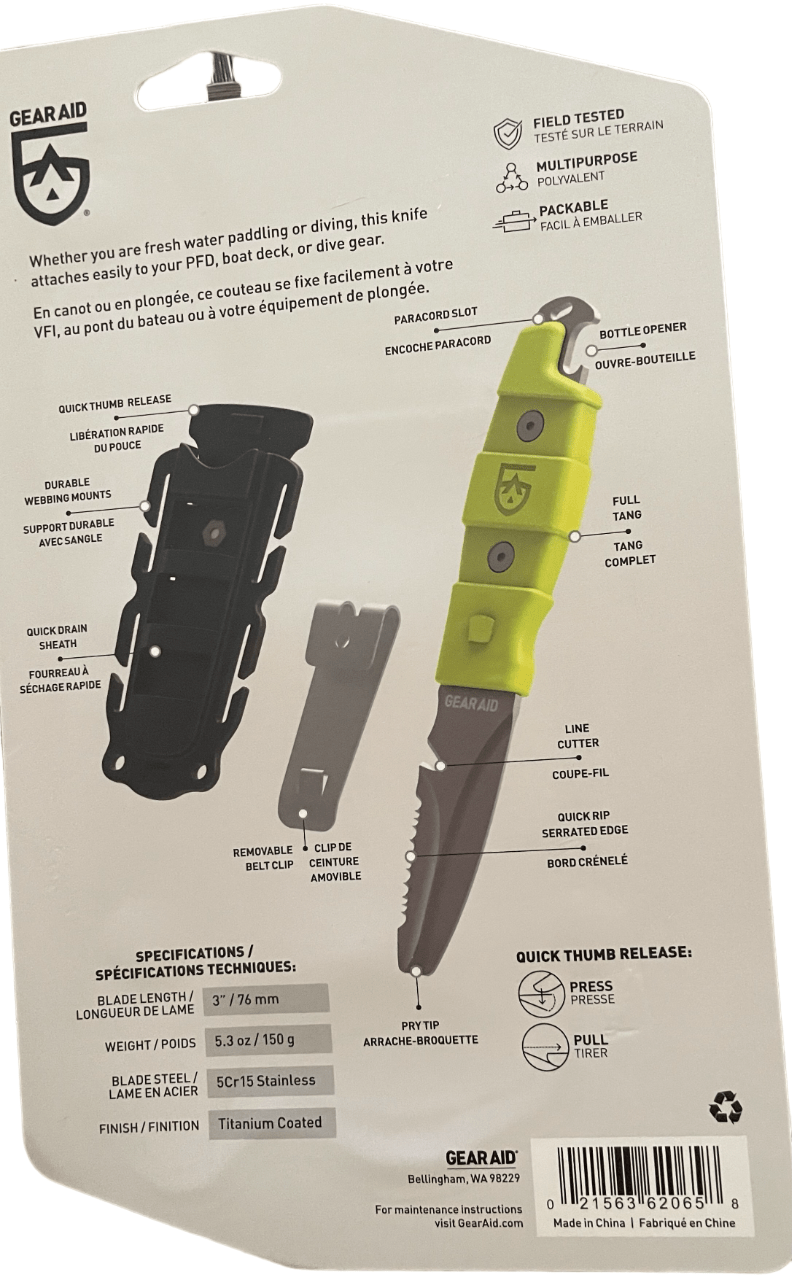 Akua Blunt Tip River Paddle Knife 62065 Target Knives