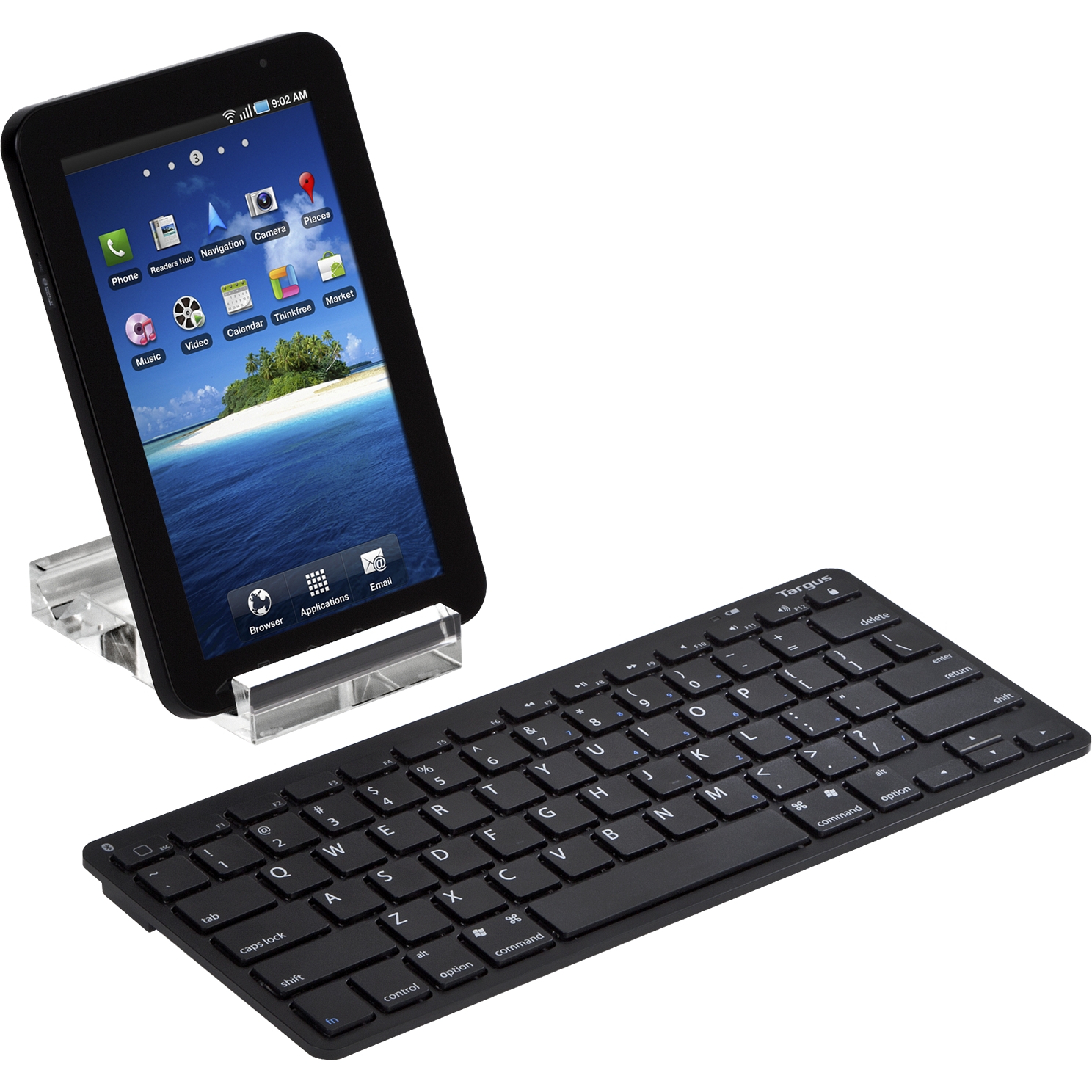 Bluetooth Wireless Keyboard for Tablets Black AKB33US Keyboards Targus