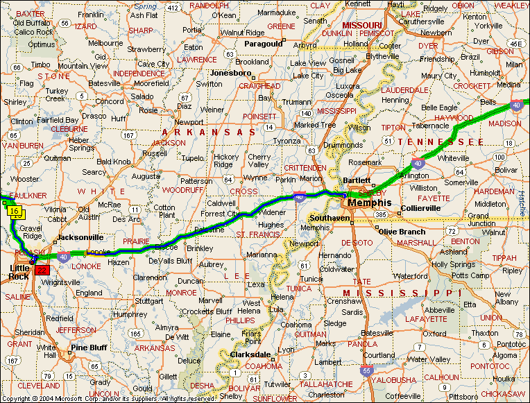 Conway, AR to Jackson, TN