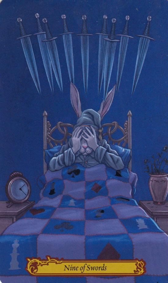 9 DE ESPADAS (WONDERLAND TAROT) Tarolando