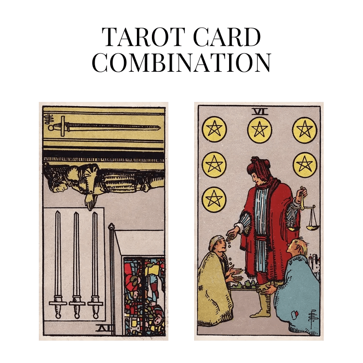 Four Of Swords Reversed AND Six Of Pentacles Tarot Cards Meaning