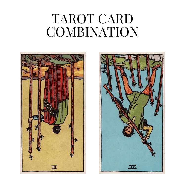 Three Of Wands Reversed AND Seven Of Wands Reversed Tarot Cards Meaning