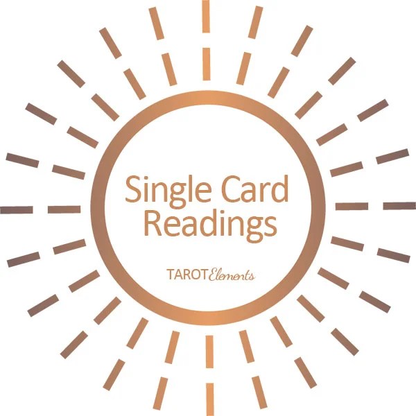 Single Tarot Card Reading Tarot Elements