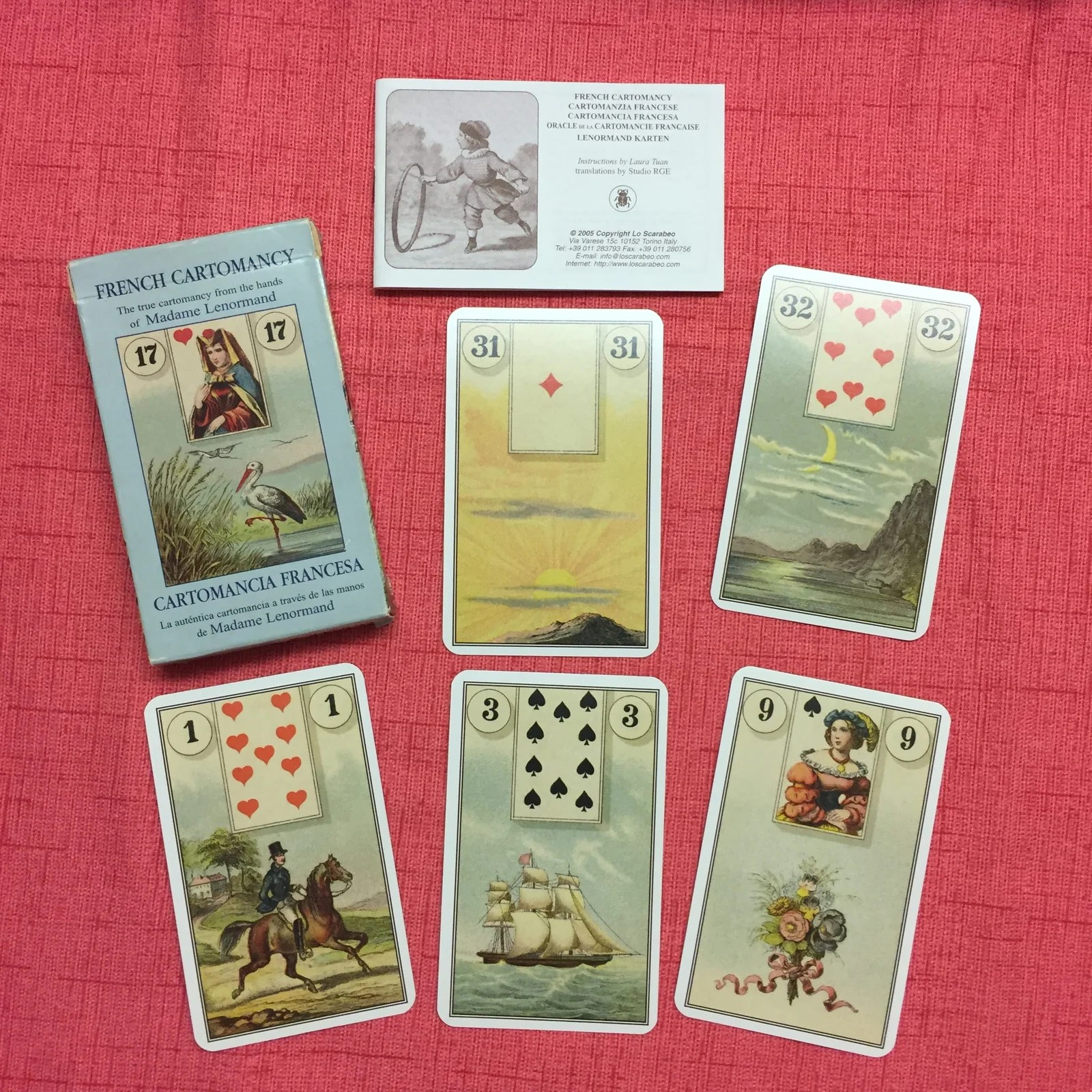 French Cartomancy Lenormand Deck