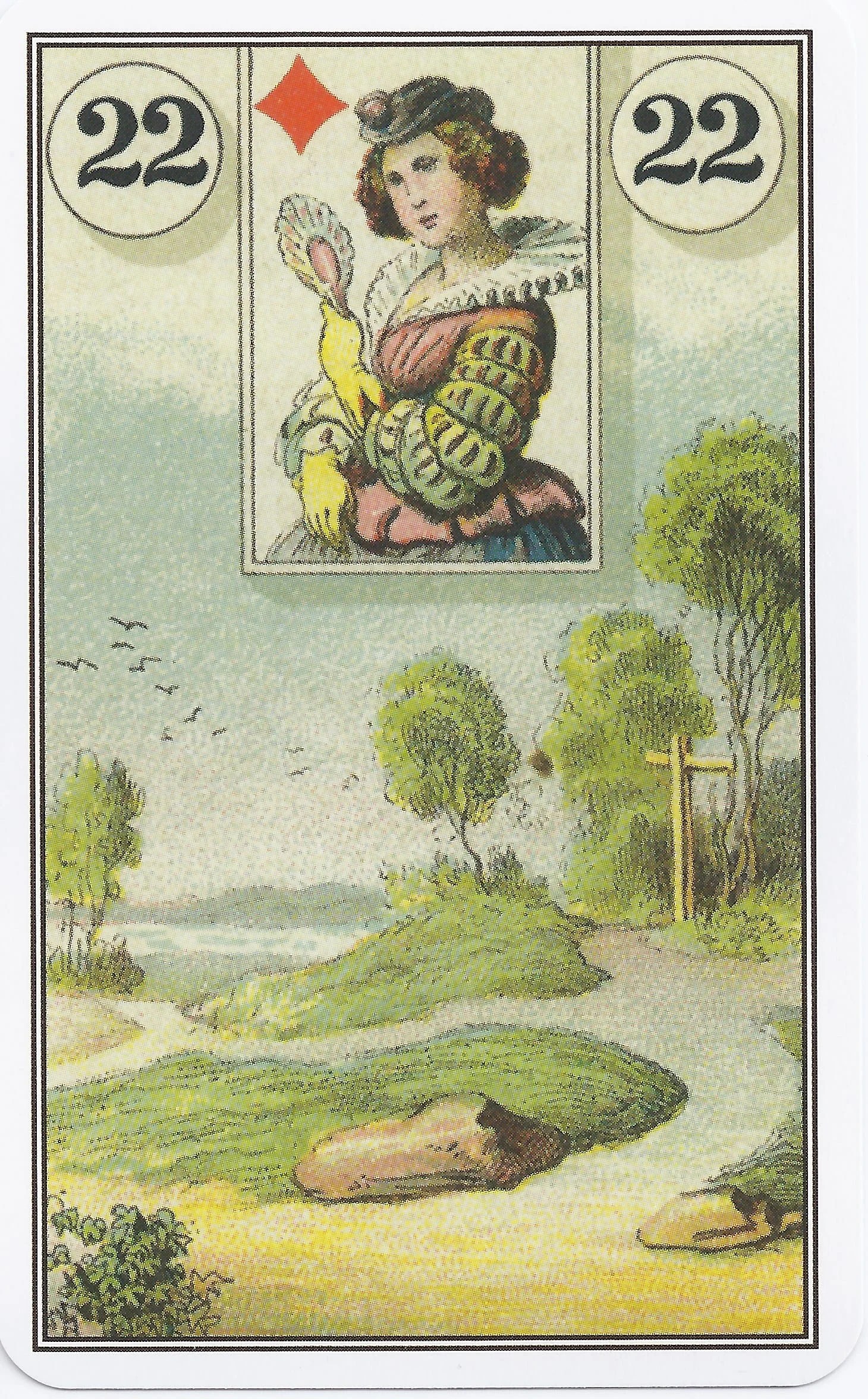 French Cartomancy Lenormand - 22 Crossroads/Paths