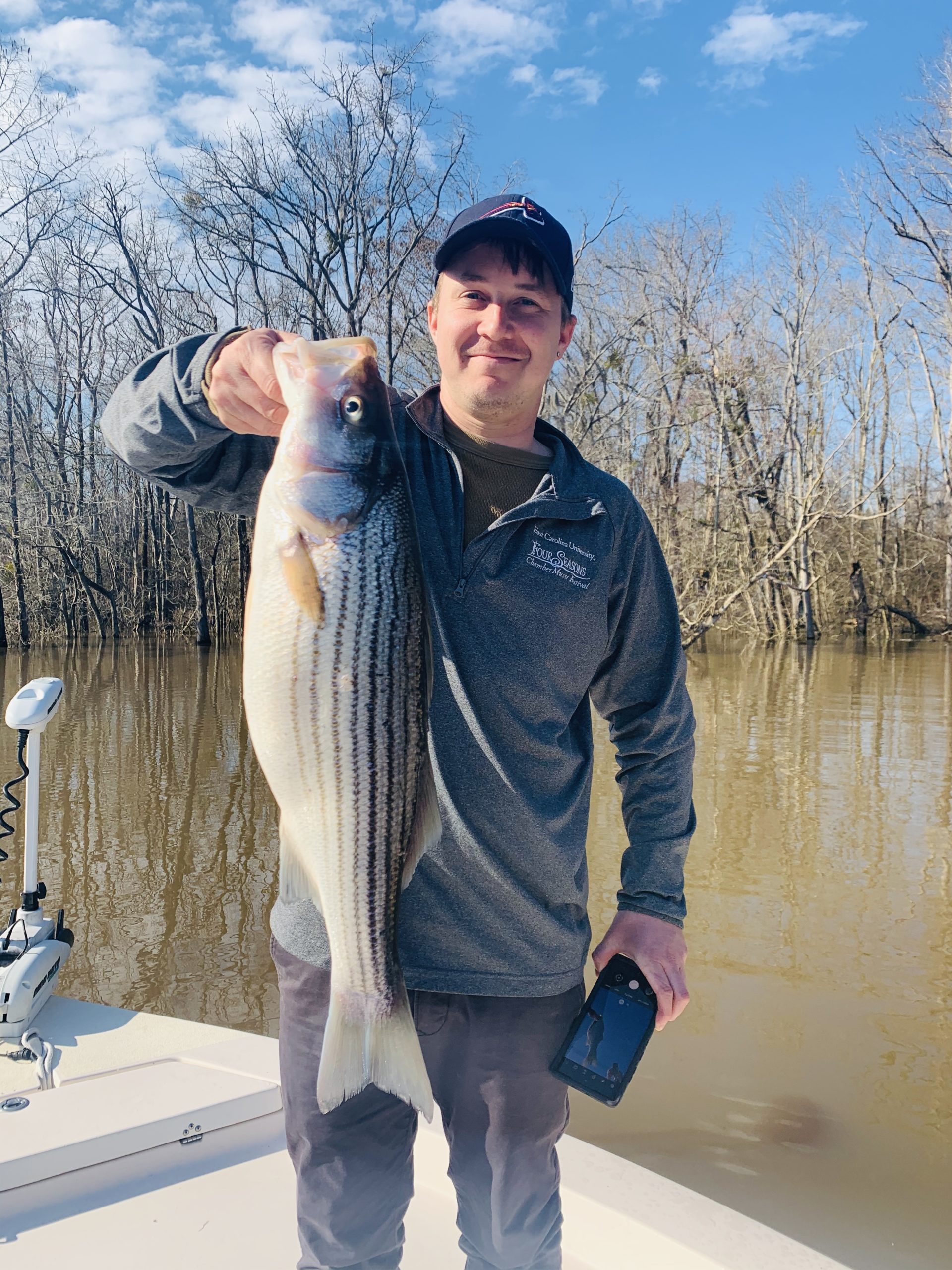 TarPam Guide Service Roanoke River Winter Striper Fishing