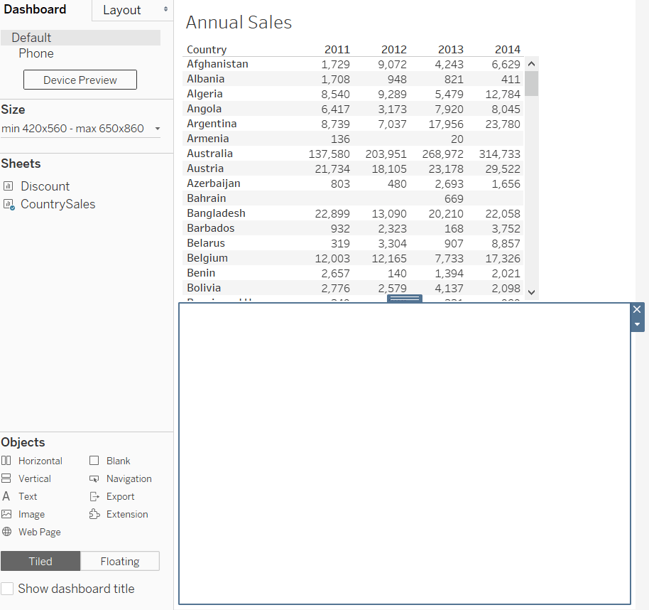 Tableau Automatically Resize Dashboard Tables TAR Solutions