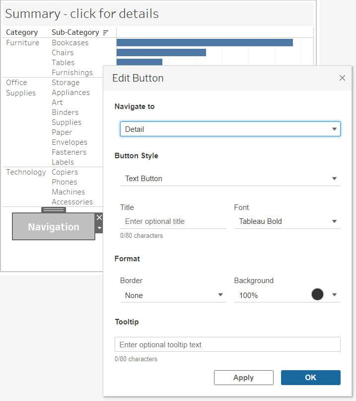 Set up Tableau Action filter to open in same tab TAR Solutions