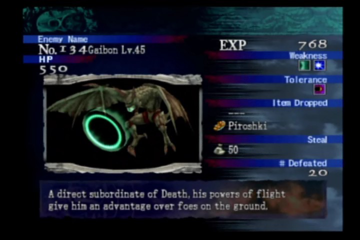 Castlevania Curse of Darkness Bestiary
