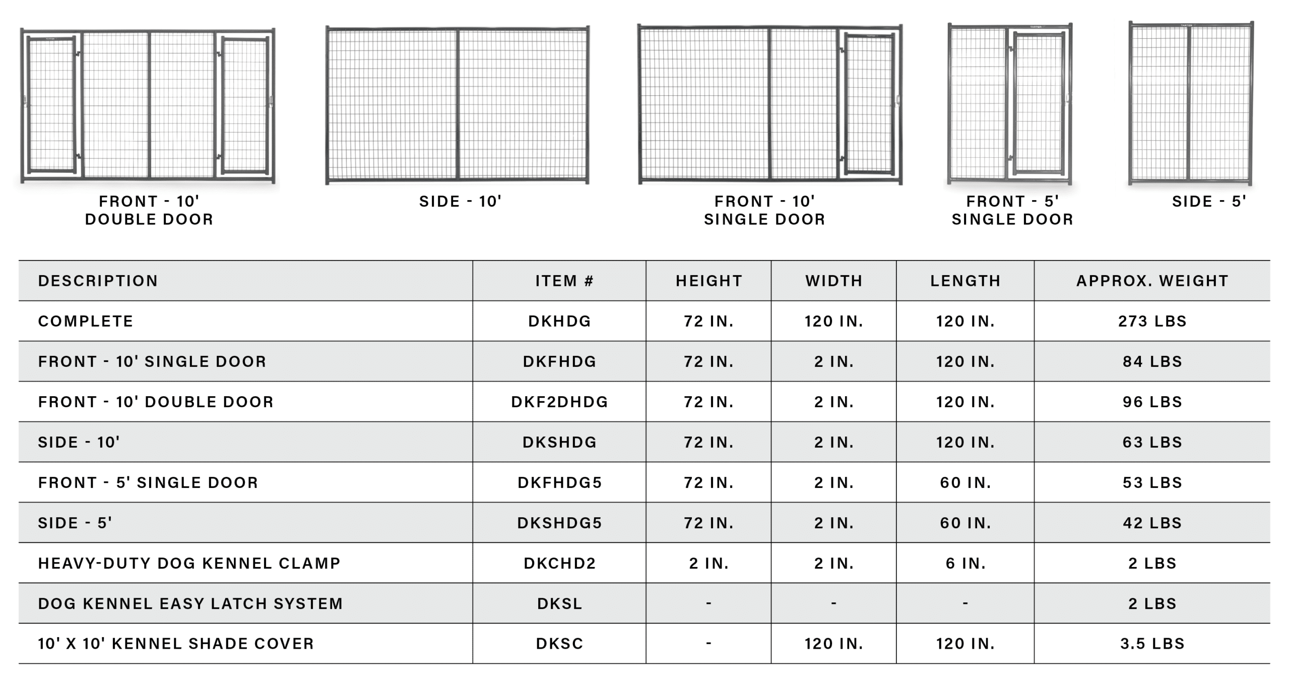 Elite Dog Kennel Tarter USA