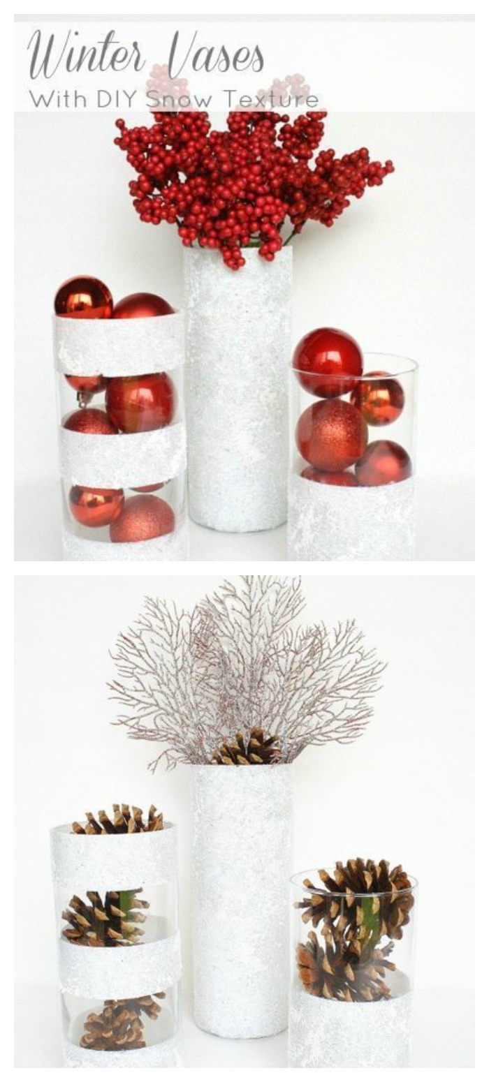 Winter Vases Using Dollar Store Finds Taryn Whiteaker