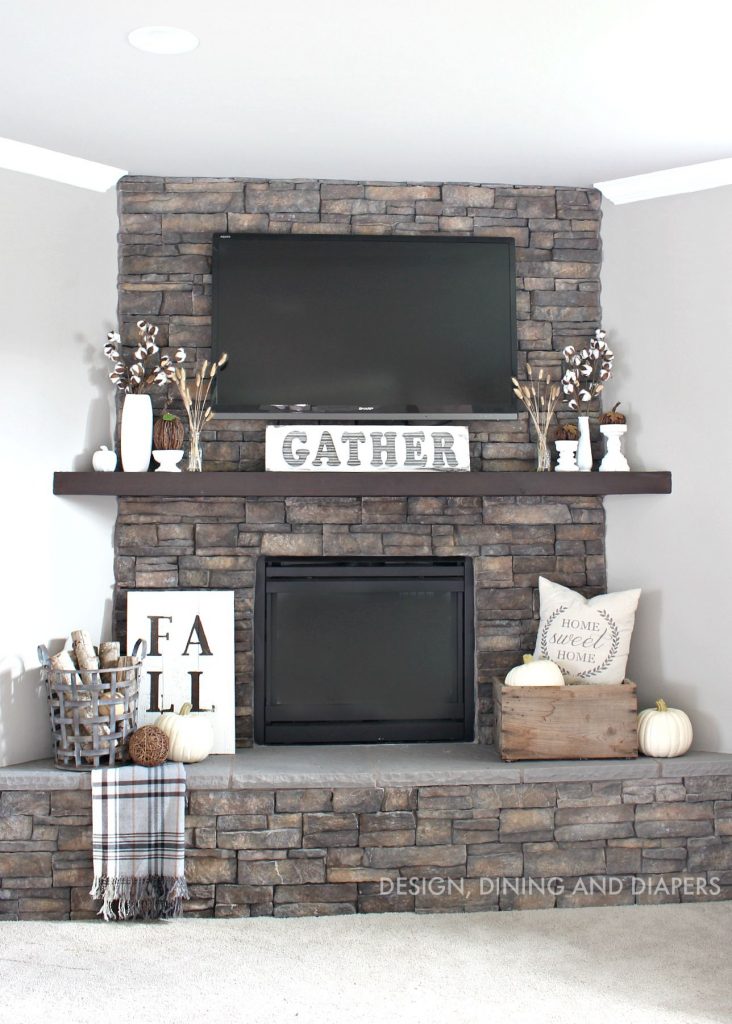 Rustic Fall Mantel Taryn Whiteaker Designs