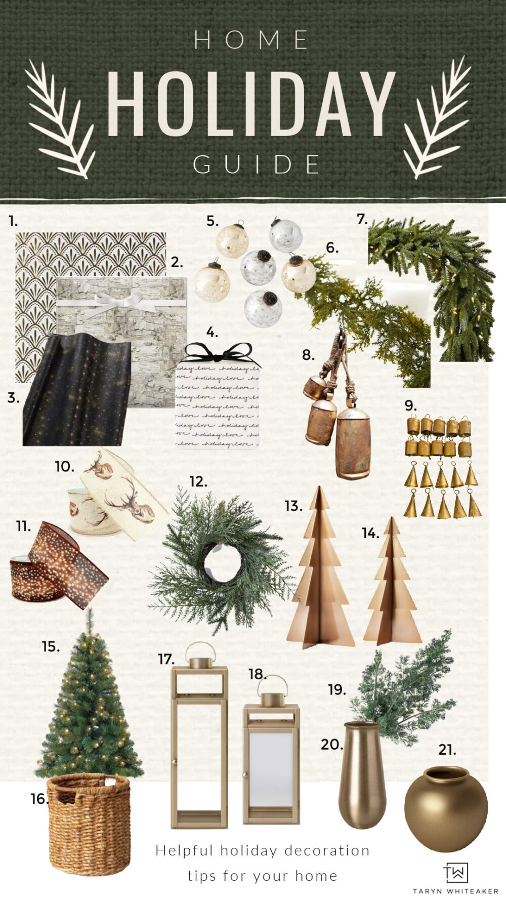 2021 Neutral Holiday Decor Finds Taryn Whiteaker Designs