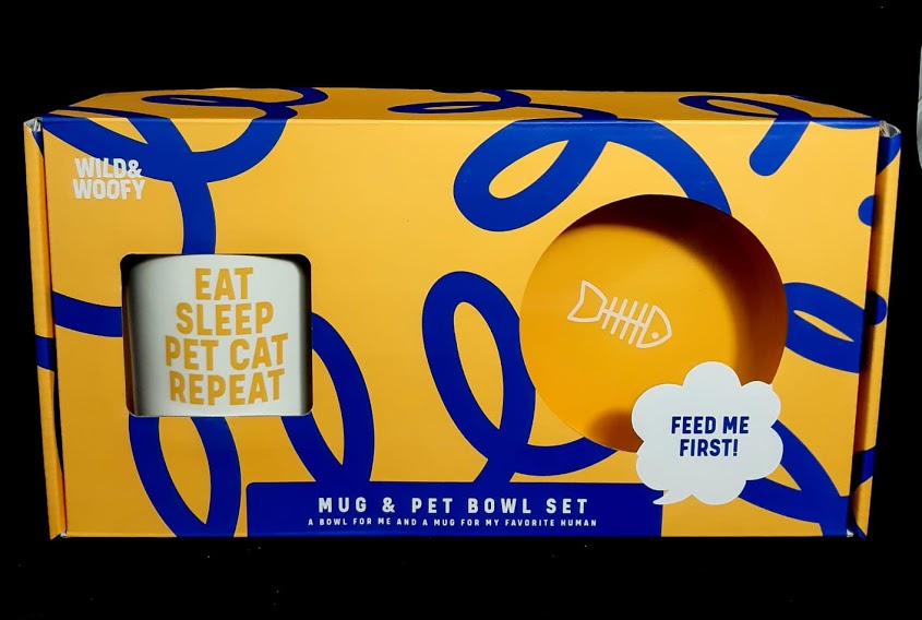 Mug and Pet Bowl Set Feed me First Tashinga