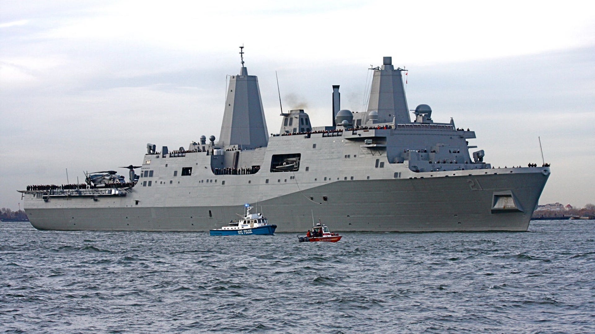 The Navy vessel built from steel from the wreckage of the World Trade The Navy vessel built from steel from the wreckage of the World Trade
