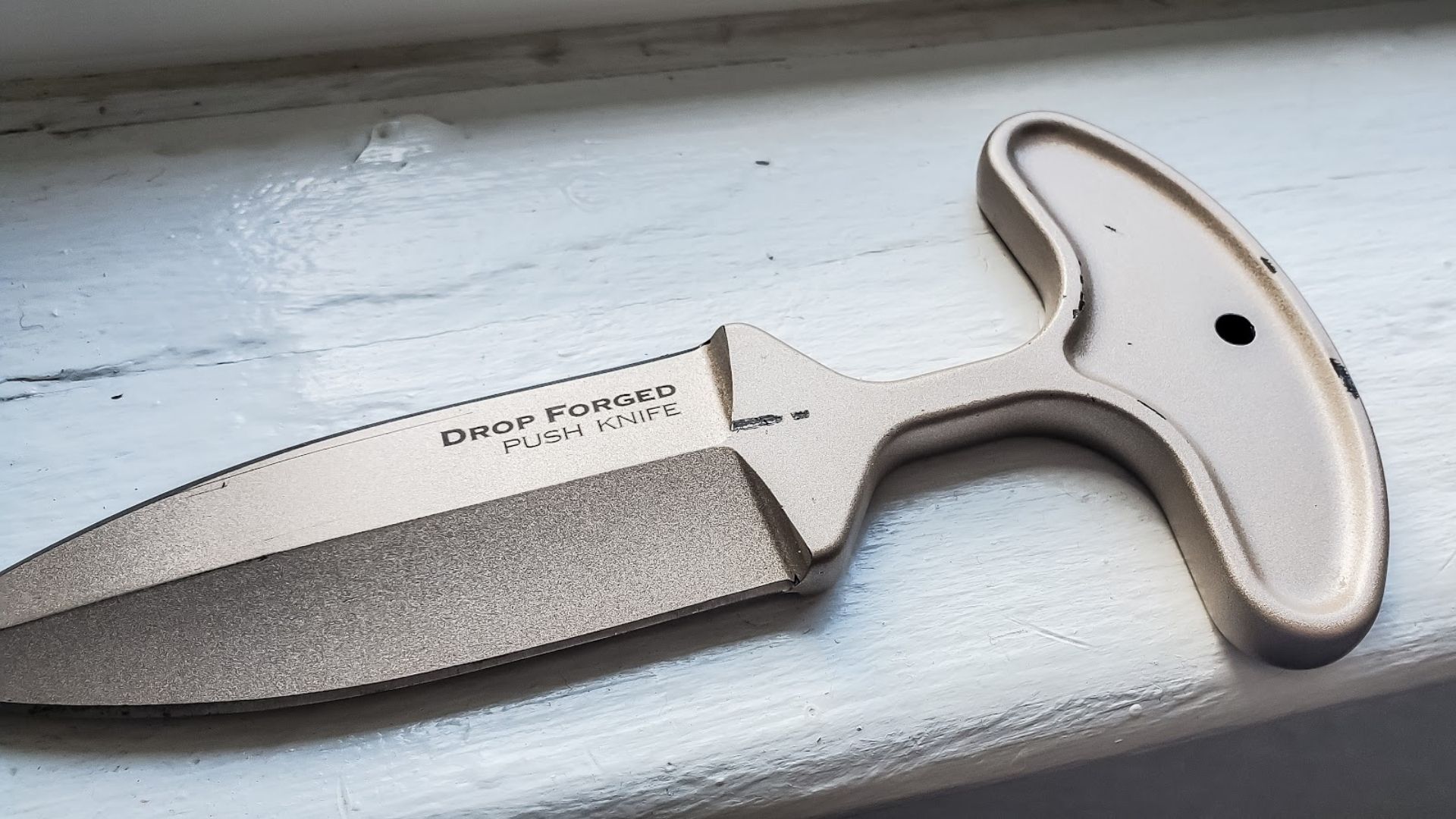 Cold Steel 36ME Drop Push Knife review handheld death