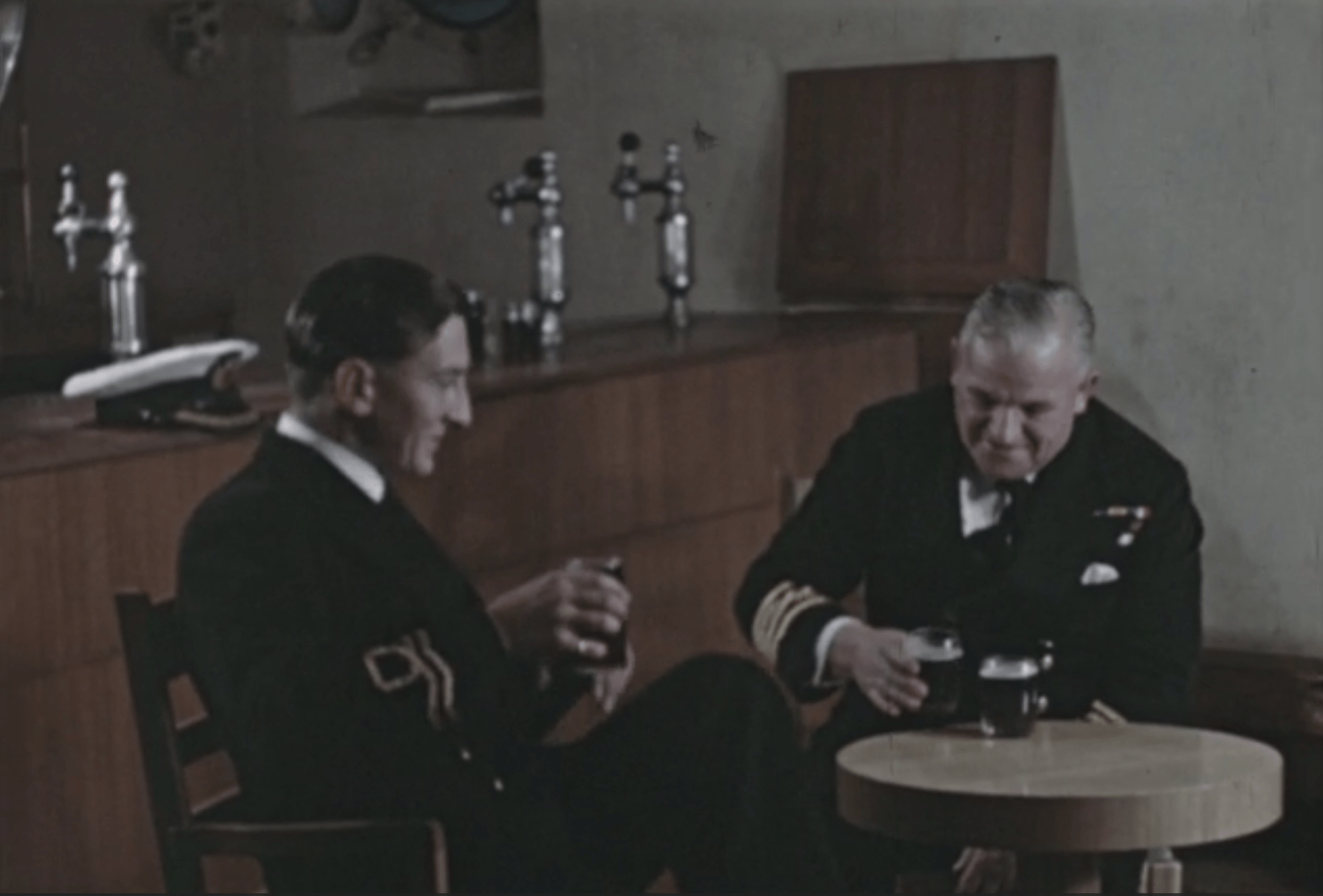 This warship was converted into a floating brewery for allied troops
