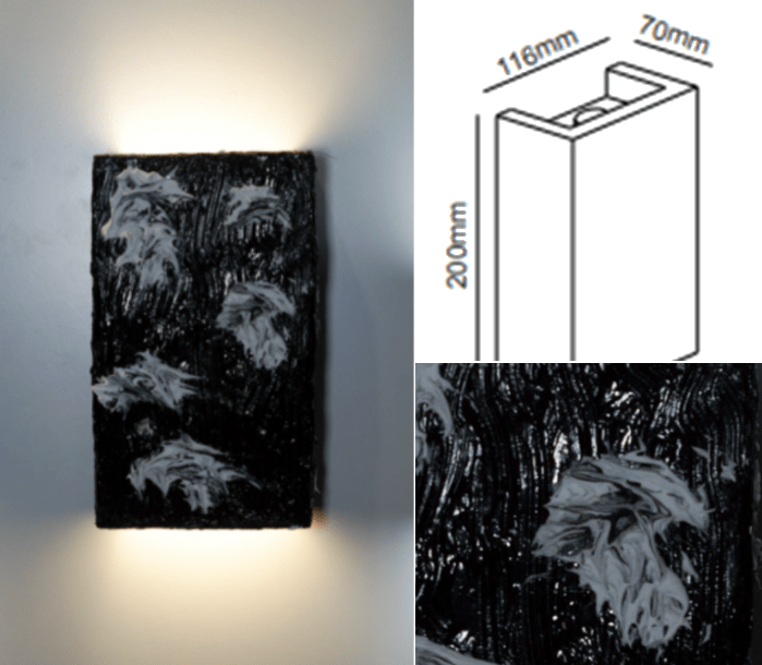 Plaster Indoor relief Architectural Wall Light Art & Lights