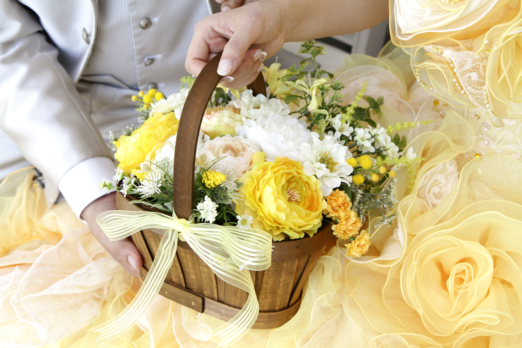 ブーケ初心者の私が考えた、不器用でも作れる『かごブーケ』の作り方！ タソの気ママ日記