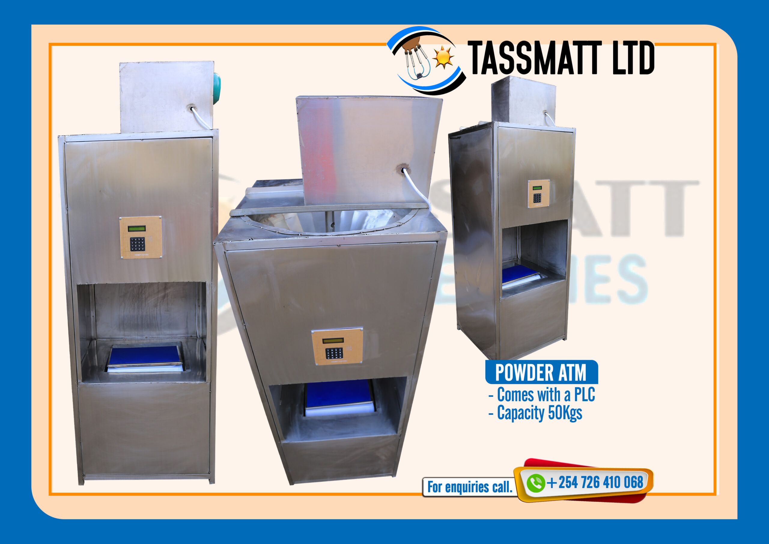 Introducing the Powder ATM Vending Machine in Kenya Tassmatt Agencies
