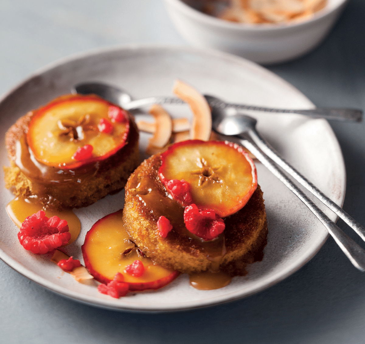 Easy malva pudding with brown sugar and apples