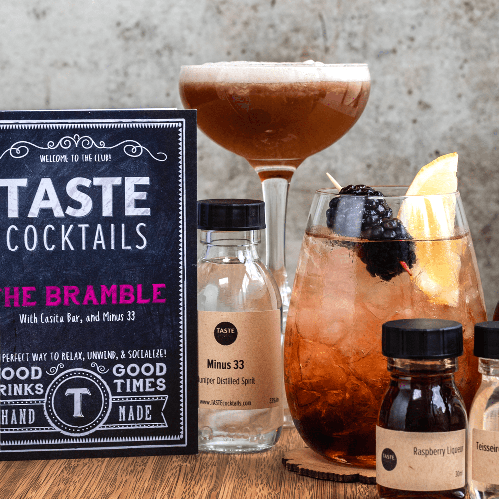 The Bramble Mini Kit TASTE cocktails