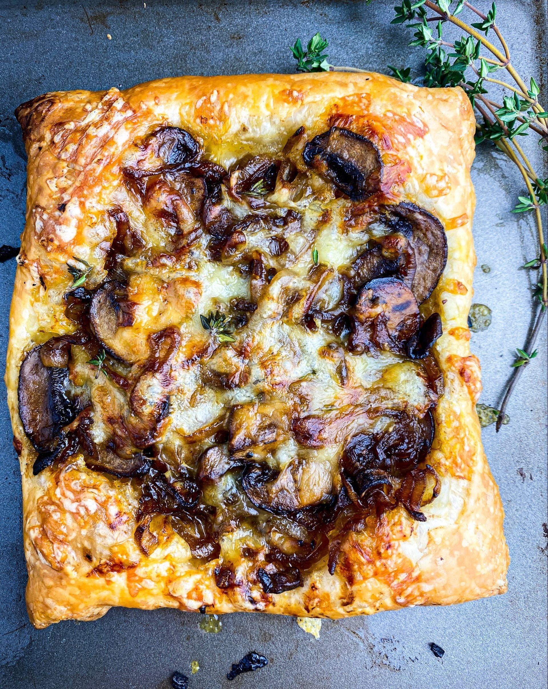 Balsamic Glazed Mushroom Tart Tastefully Grace