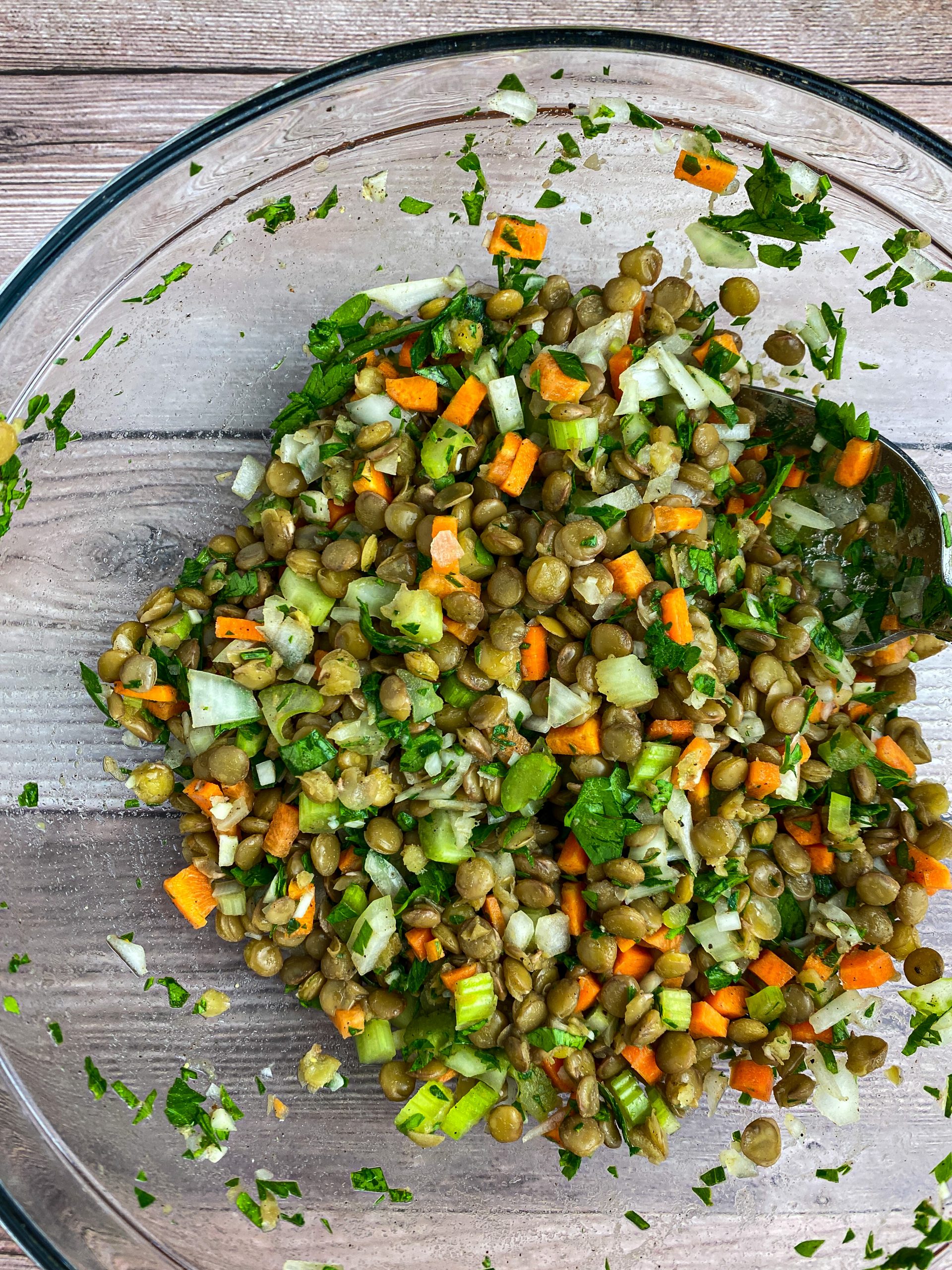 Delicious, Fresh & Healthy Lentil Salad Tastefully Grace
