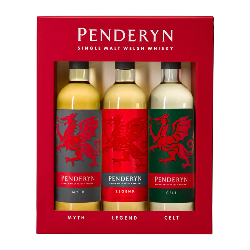 PENDERYN 3x20cl Whisky Gift Set (Legend, Myth, Celt) Taste Merchants