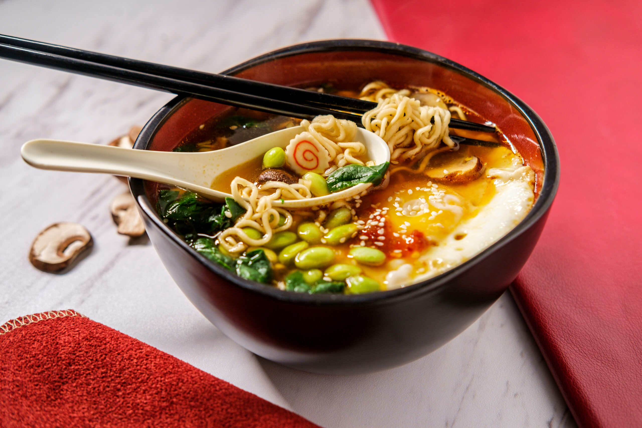 Ramen, Recipe with simple ingredients for the most popular Japanese dish