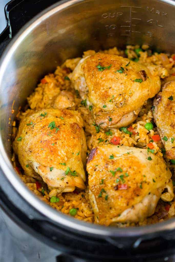 Instant Pot Chicken and Rice (Arroz con Pollo) Tastes Better from Scratch